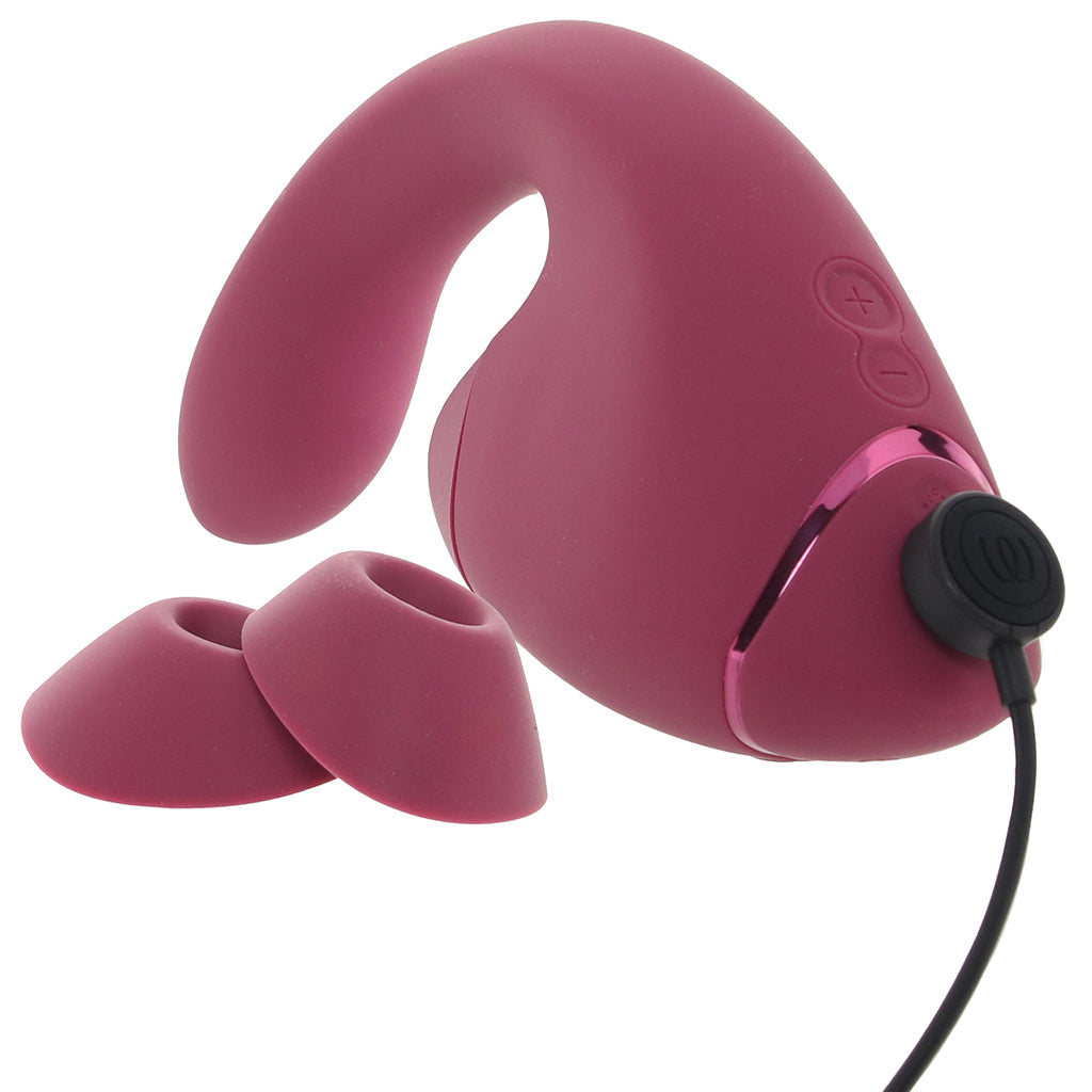 Womanizer Next Duo Clitoral Suction & G-Spot Vibe in Pink Vibrators > G-Spot Vibrators - Tophatter Daily Deals