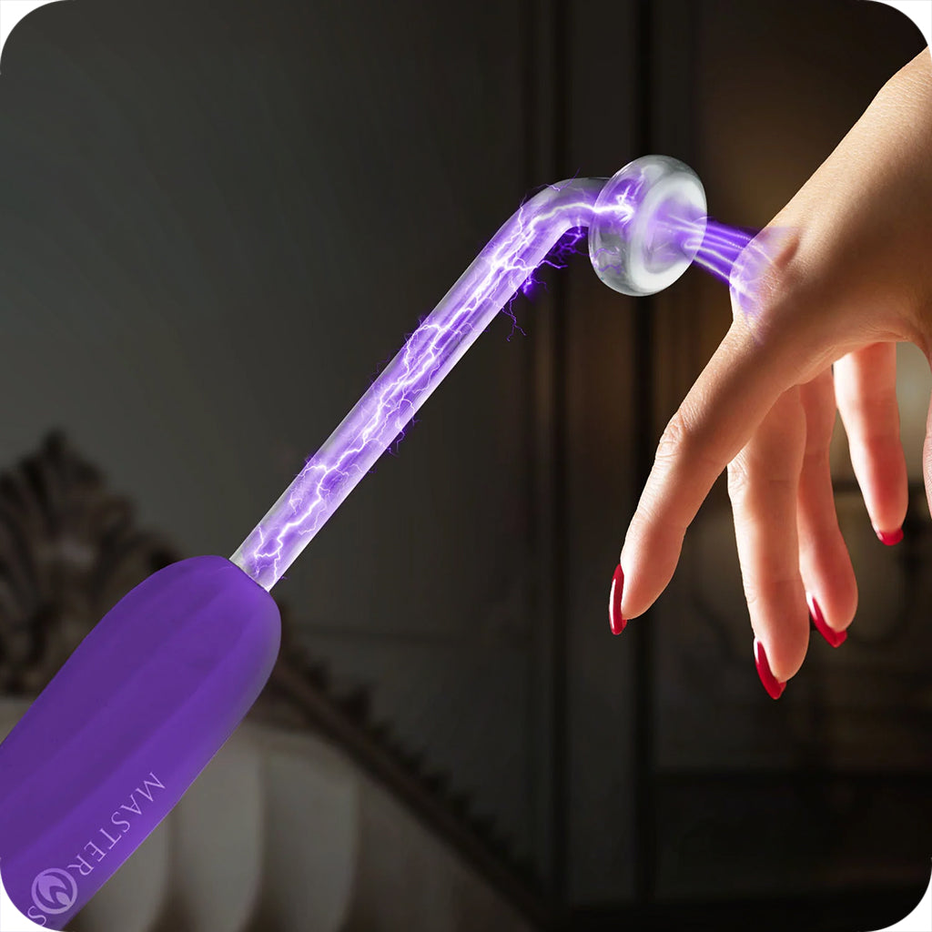 Master Series Elektra Rechargeable E-Stim Wand in Purple Bondage and Fetish > Electro Stim - Tophatter Daily Deals
