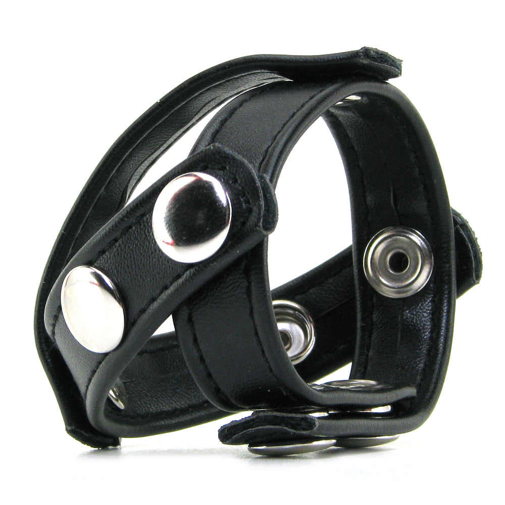 Blue Line T-Style Cock Ring with Ball Divider - Tophatter's Adult Sex Toys Online Bondage and Fetish > Cock and Ball Devices - Tophatter Daily Deals