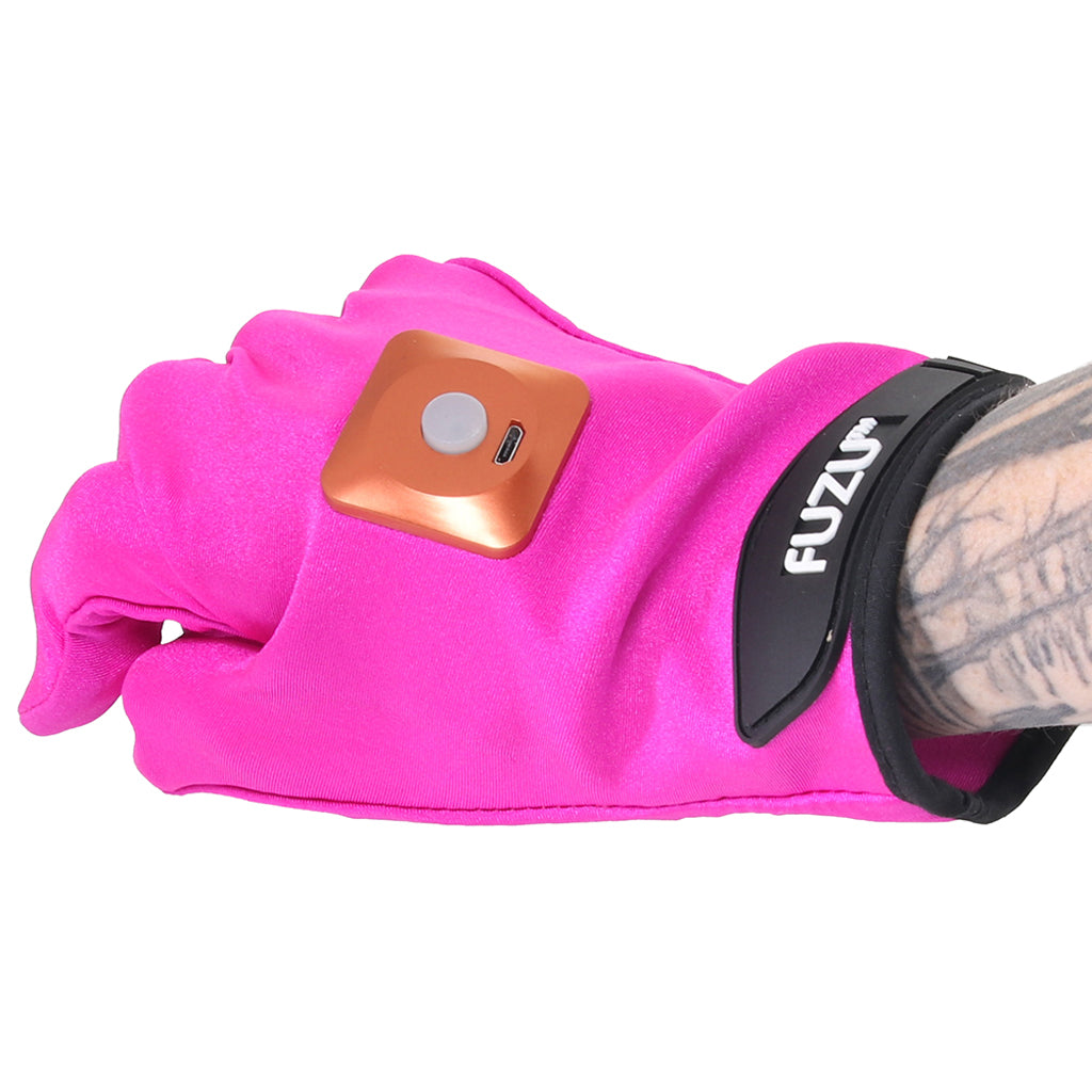 Fuzu Vibrating Small Massage Gloves in Pink Vibrators > Clitoral Stimulators - Tophatter Daily Deals