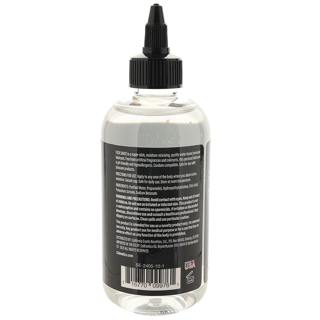 F**k Sauce Water Based Lube 8oz/236.6ml Lubes and Lotions > Water Based Sex Lubes - Tophatter Daily Deals