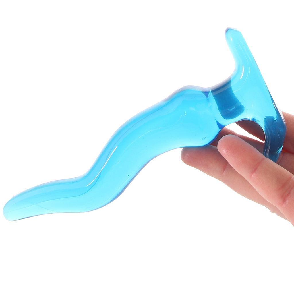 Blue Line 5.75 Inch Wavy Butt Plug - Tophatter's Adult Sex Toys Online Anal Sex Toys > Butt Plugs - Tophatter Daily Deals