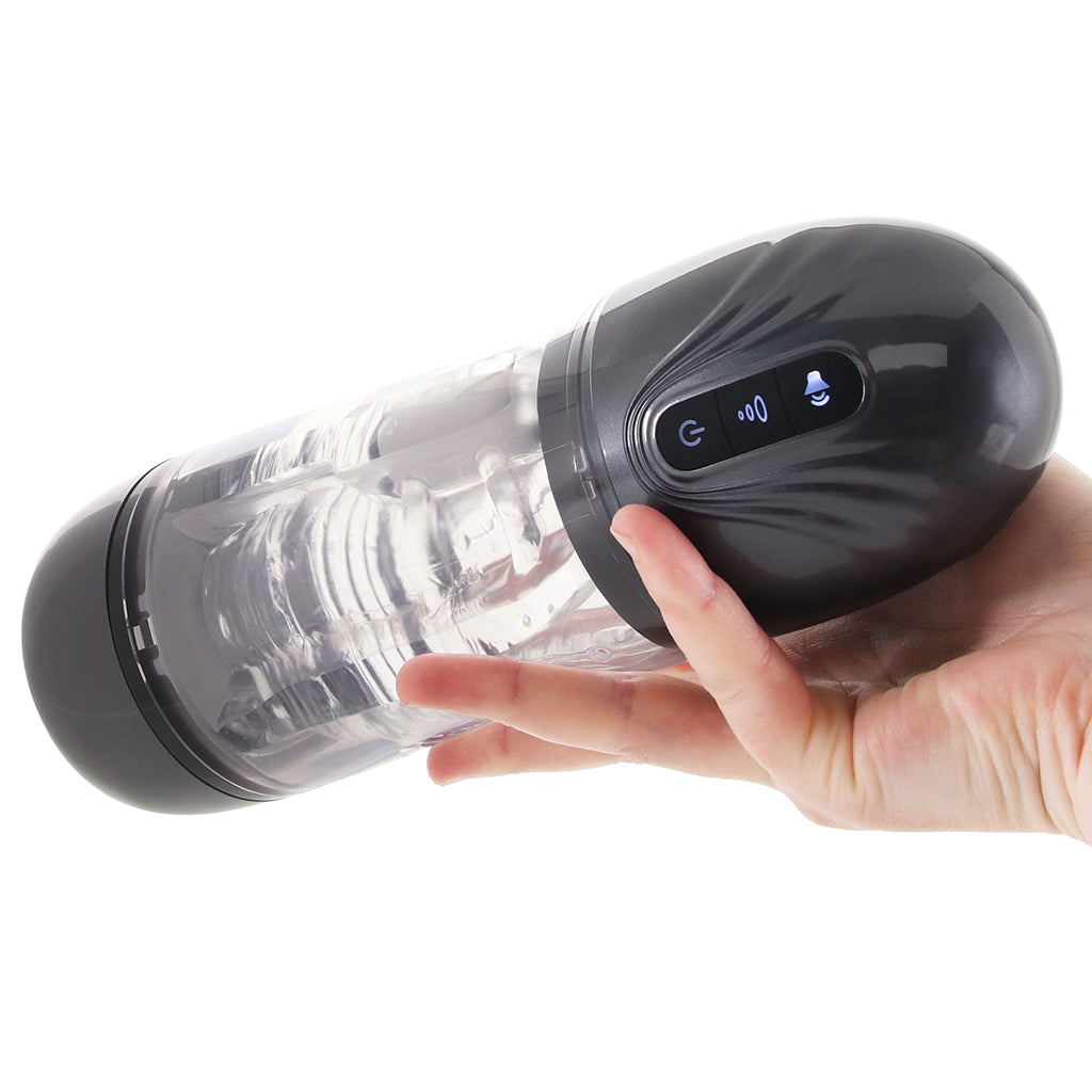 Pumped SonicPull Auto Stroker in Gunmetal Male Masturbators > Auto Strokers - Tophatter Daily Deals