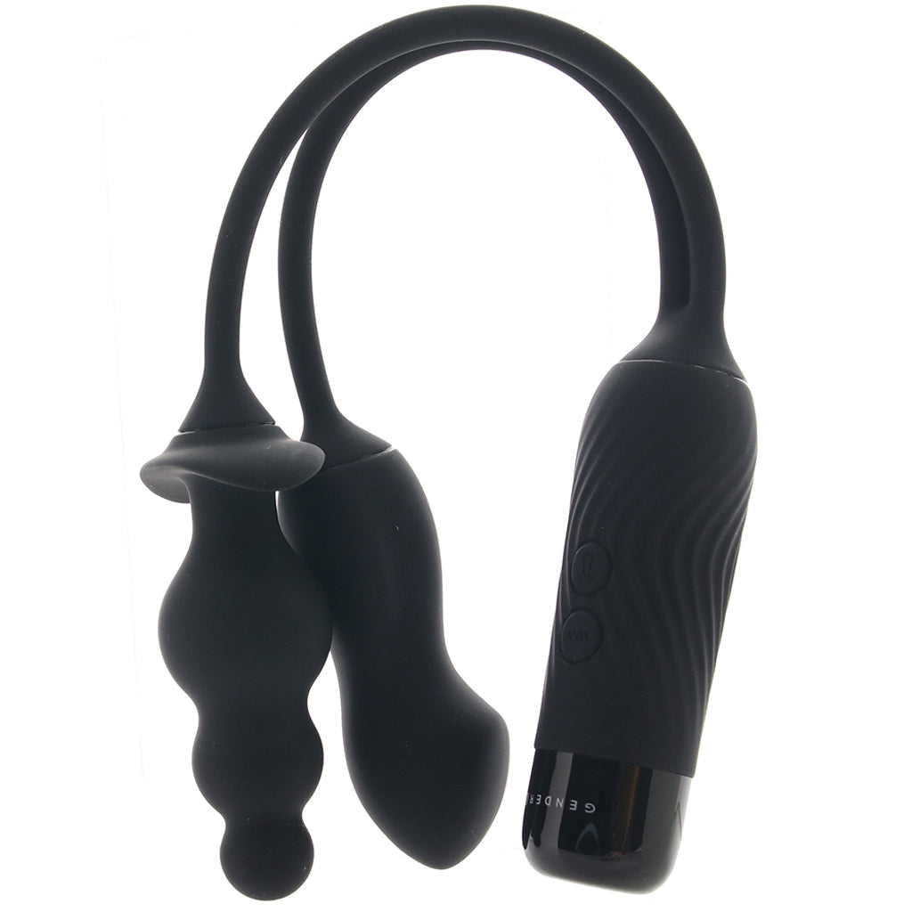 Gender X Double My Pleasure Egg and Plug Vibe Vibrators > Bullet and Egg Vibrators - Tophatter Daily Deals