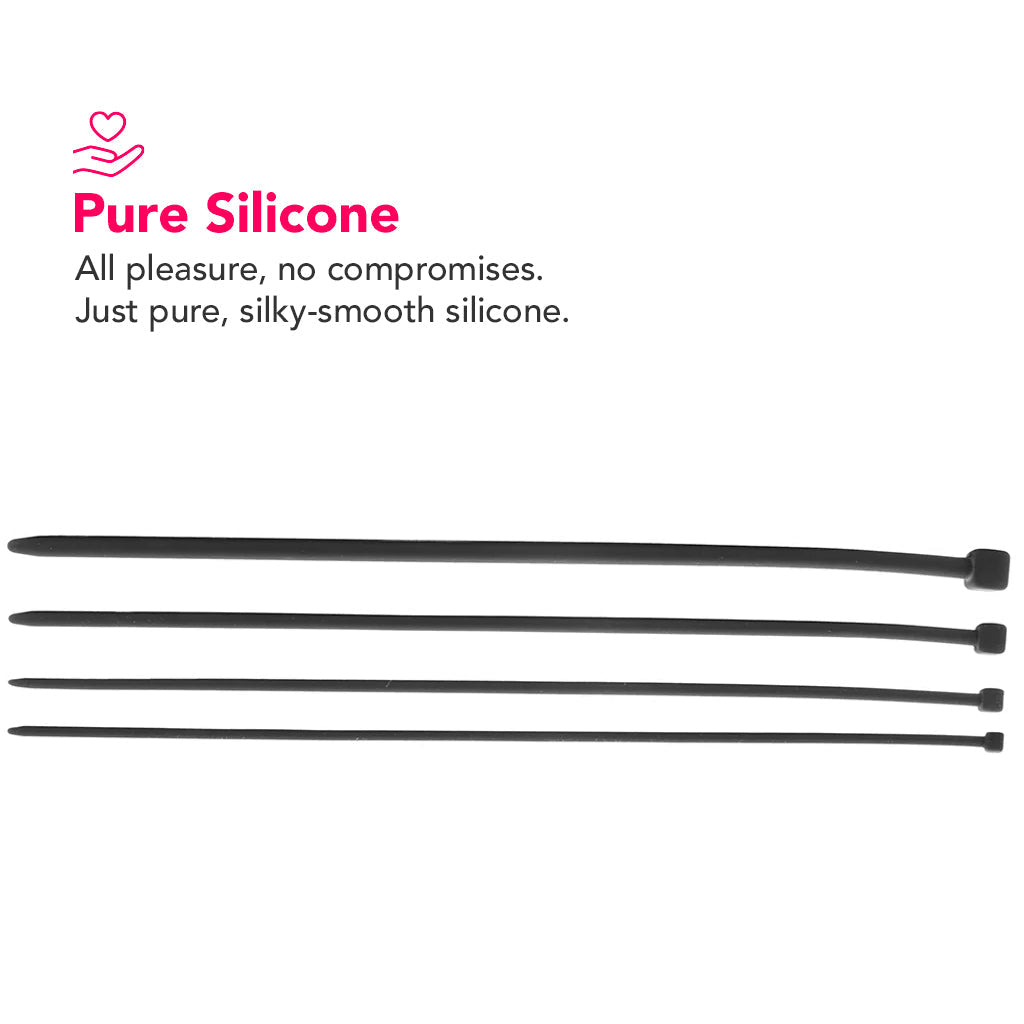 Ouch! 4 Piece Silicone Sounding Set Bondage and Fetish > Cock and Ball Devices - Tophatter Daily Deals
