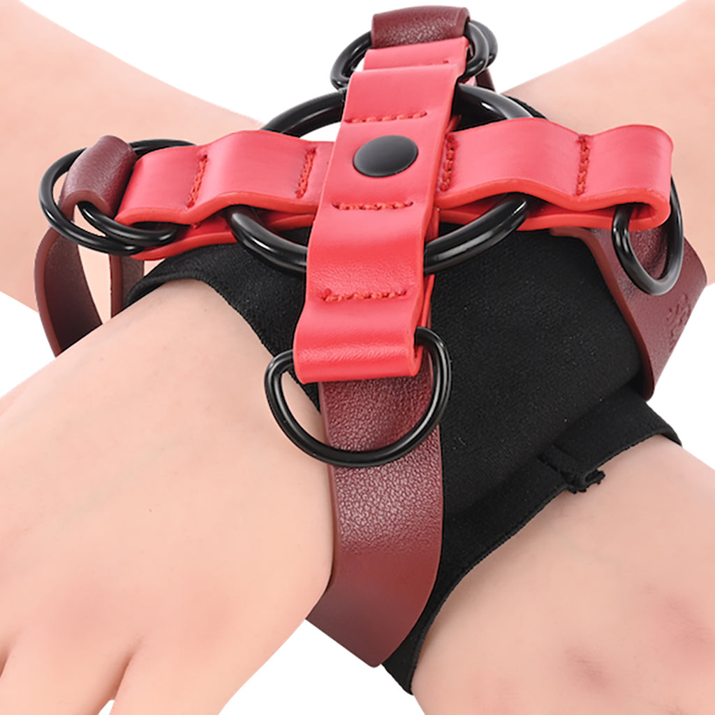 Ex's & Oh's Cross Wrist Cuffs Bondage and Fetish > Wrist and Ankle Cuffs - Tophatter Daily Deals