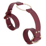 Ouch! Halo Handcuffs With Connector in Burgundy Bondage and Fetish > Wrist and Ankle Cuffs - Tophatter Daily Deals