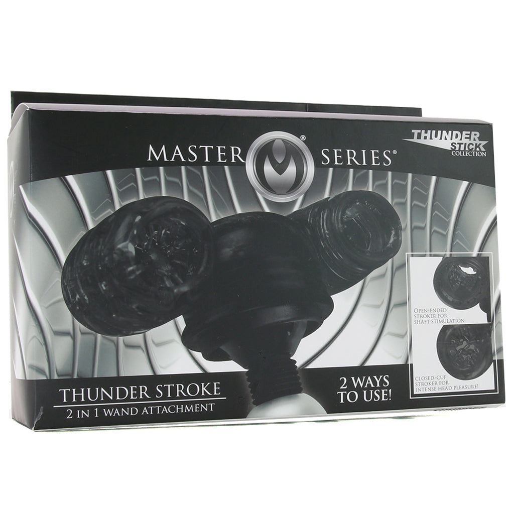 Master Series Thunder Stroke 2 in 1 Wand Attachment Male Masturbators > Vibrating - Tophatter Daily Deals