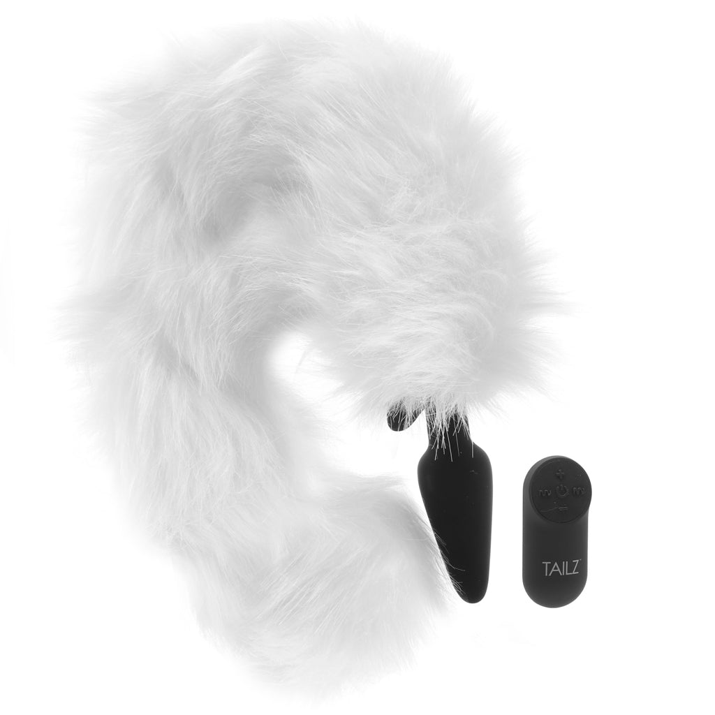 Tailz White Fox Remote Vibrating Anal Plug - Tophatter's Adult Products Anal Sex Toys > Butt Plugs - Tophatter Daily Deals