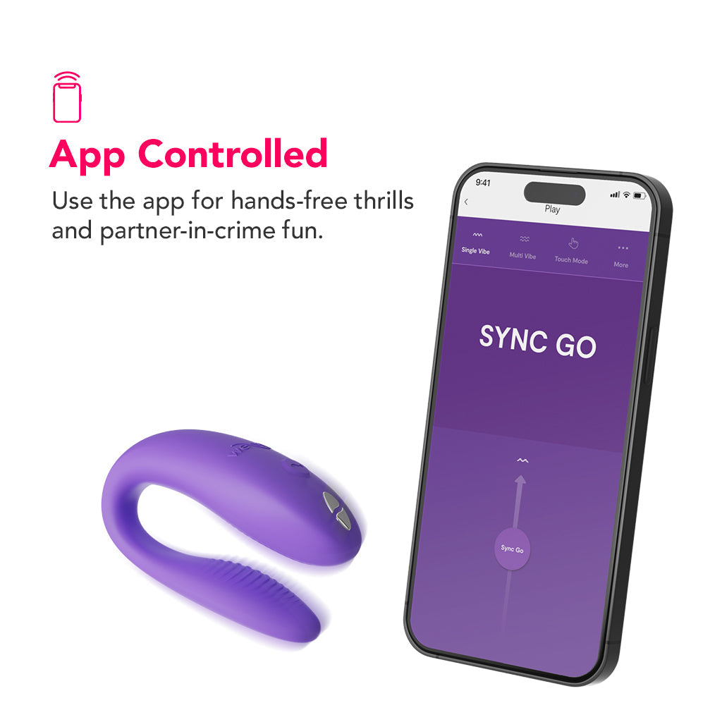 We-Vibe Sync Go Travel Couples Vibe in Purple - Tophatter's Vibrator Deals Online Vibrators > G-Spot Vibrators - Tophatter Daily Deals