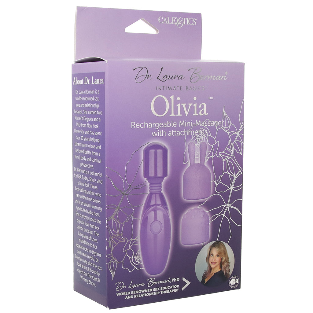 Dr. Berman Olivia Mini Massager with Attachments Vibrators > Pocket Rockets - Tophatter Daily Deals