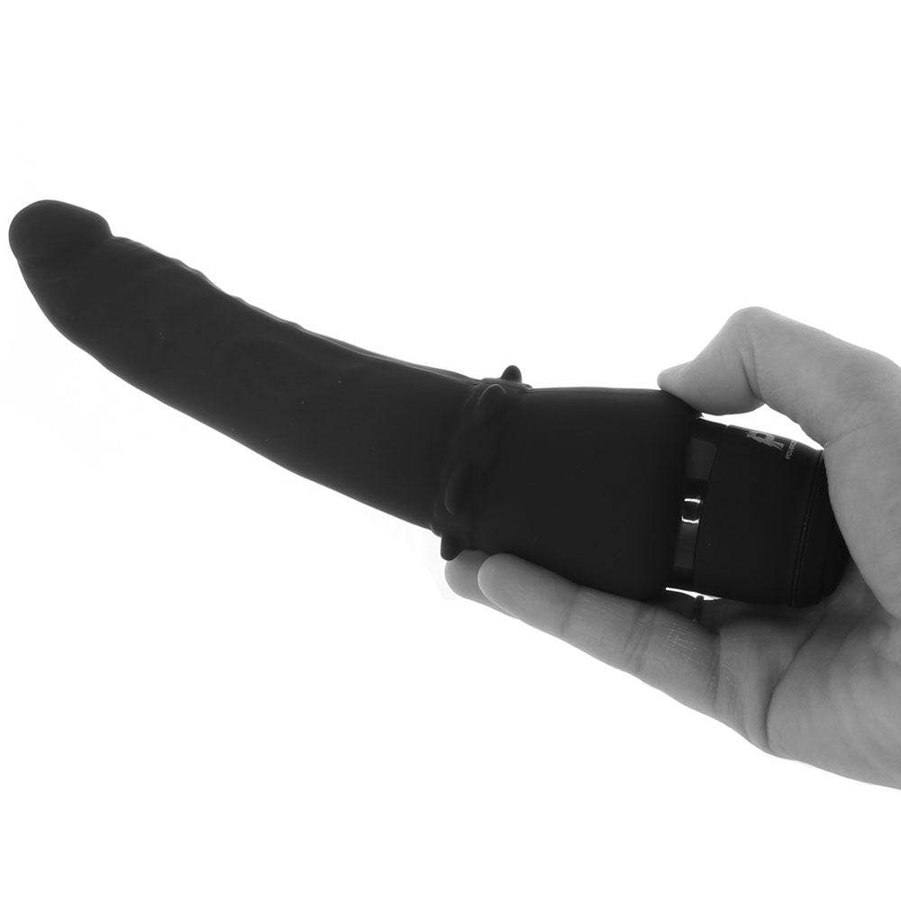 Power Cock 7 Inch Slim Realistic Vibe in Black Vibrators > Realistic Vibrator Dildos - Tophatter Daily Deals