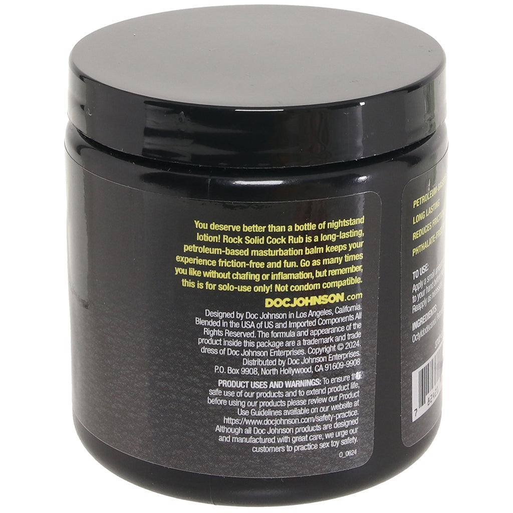 Rock Solid Cock Rub Masturbation Balm in 6.35oz/180ml Lubes and Lotions > Oil Based Sex Lubes - Tophatter Daily Deals