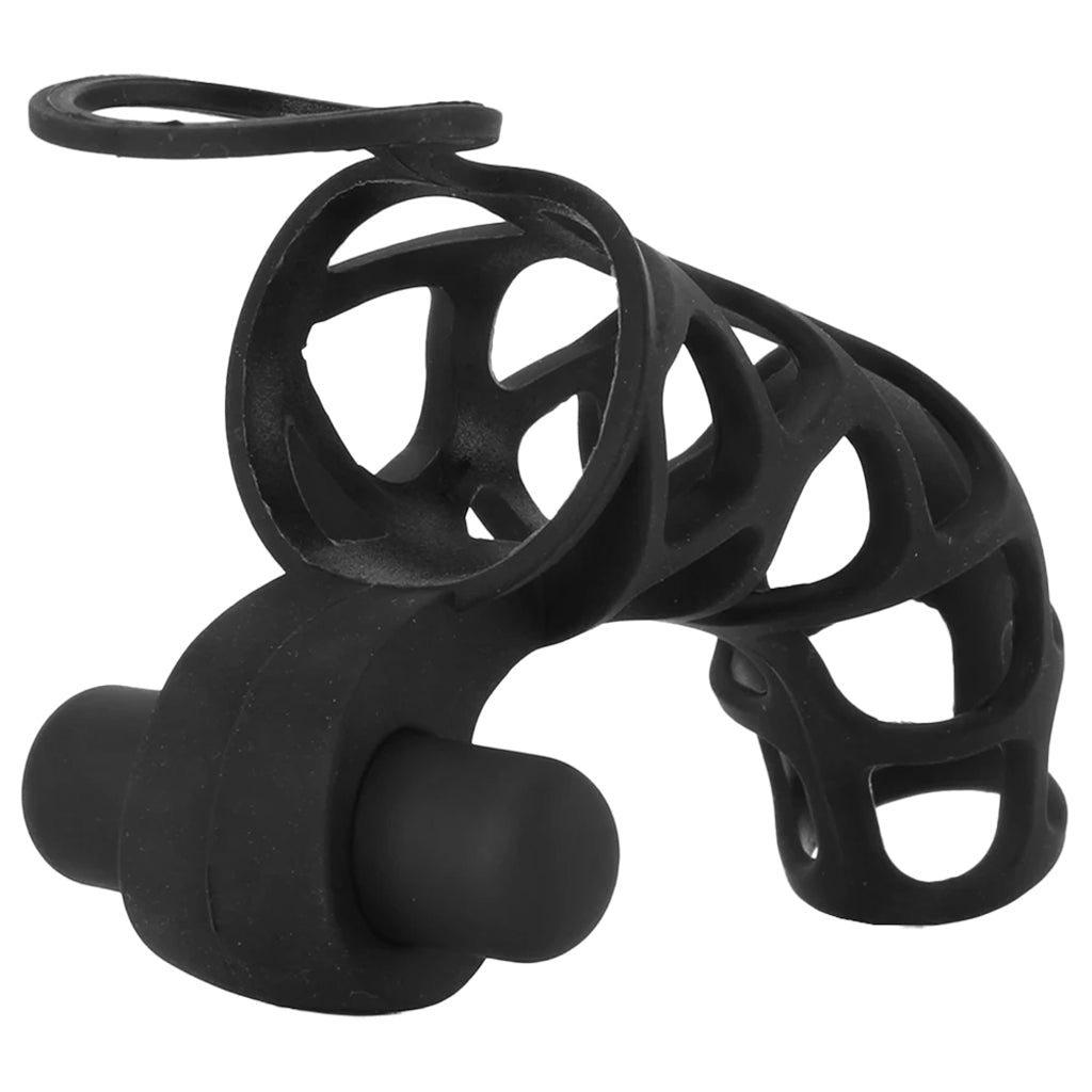 Extreme Silicone Power Cage in Black - Tophatter's Vibrator Deals Online Bondage and Fetish > Cock and Ball Devices - Tophatter Daily Deals