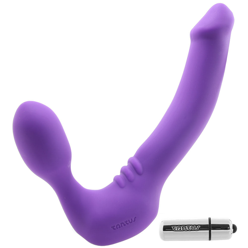Strapless Original Double Vibrating Dildo in Violet - Tophatter's Adult Products Vibrators > Strap-On & Wearable - Tophatter Daily Deals