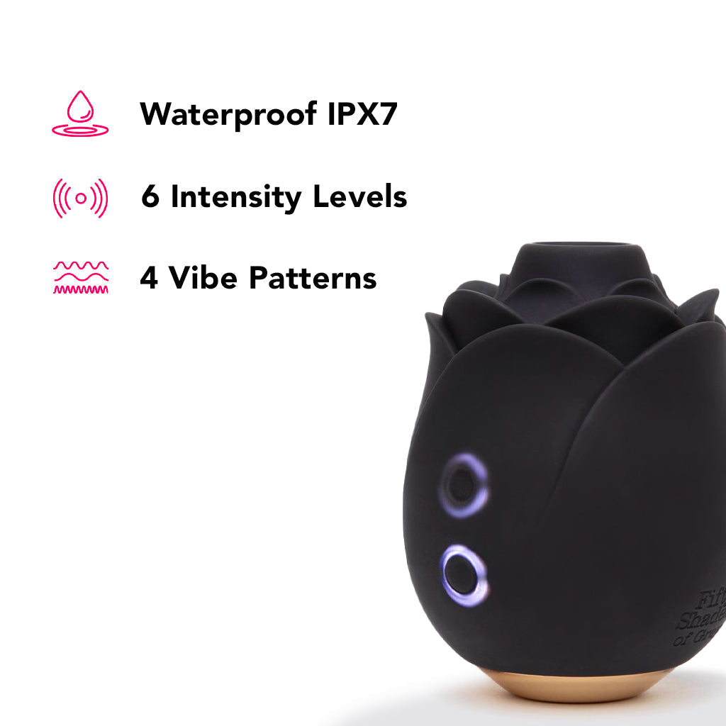 Fifty Shades Of Grey Hearts & Flowers Rose Vibe Vibrators > Clitoral Stimulators - Tophatter Daily Deals