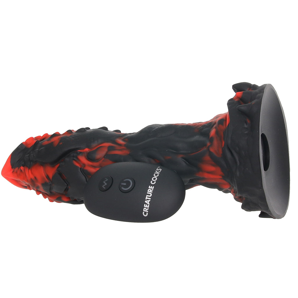 Creature Cocks Inferno Cock Vibrating Silicone Dildo Dildo Sex Toys > Fantasy Dildos - Tophatter Daily Deals