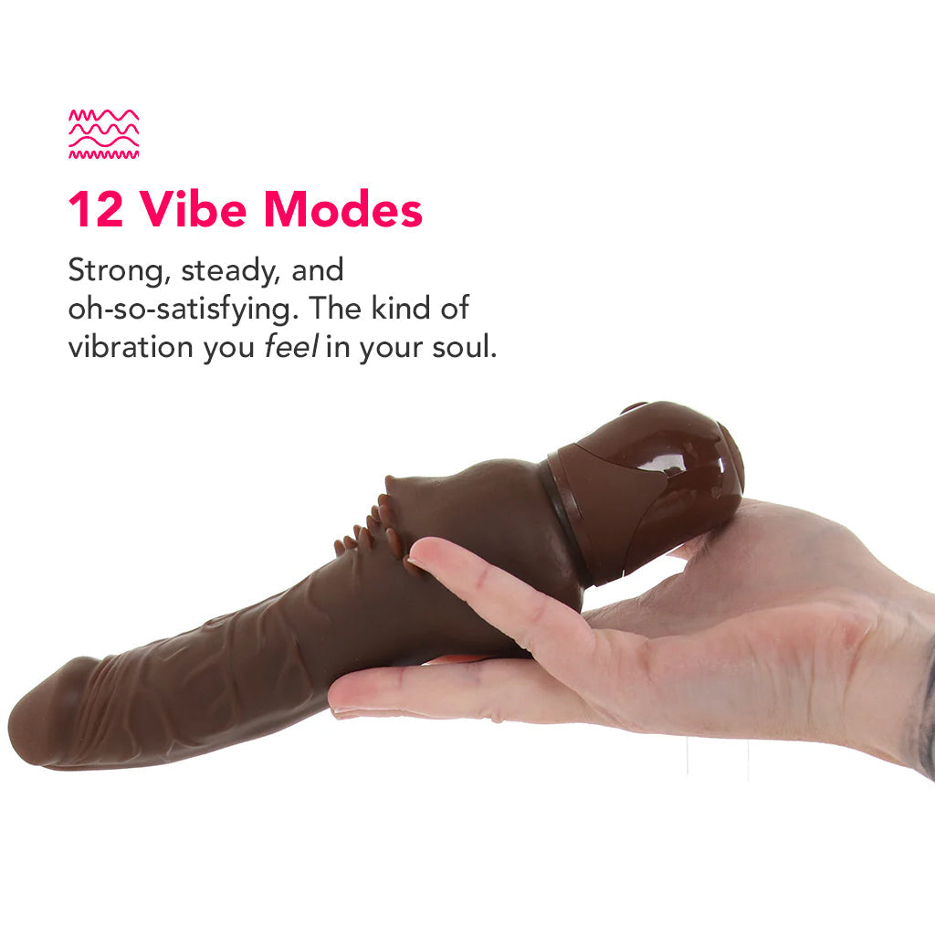Waterproof Power Stud Cliterrific Vibe in Brown Vibrators > Realistic Vibrator Dildos - Tophatter Daily Deals