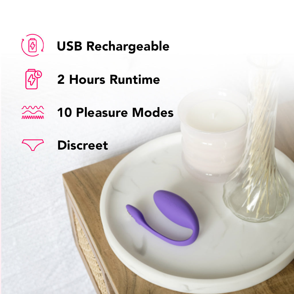WeVibe Jive Lite Wearable Vibe in Purple Vibrators > G-Spot Vibrators - Tophatter Daily Deals
