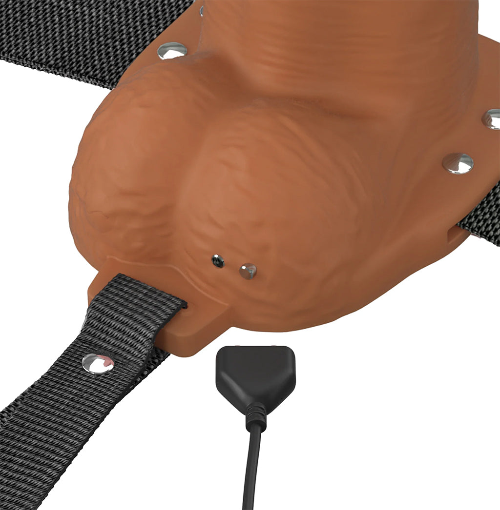 Fantasy X-tensions 8 Inch Hollow Strap-On Vibe in Brown Male Enhancement > Extenders and Sleeves - Tophatter Daily Deals