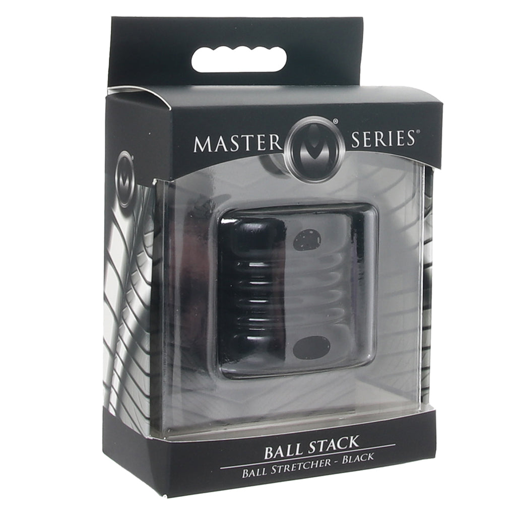 Master Series Ball Stack Ball Stretcher in Black Bondage and Fetish > Cock and Ball Devices - Tophatter Daily Deals
