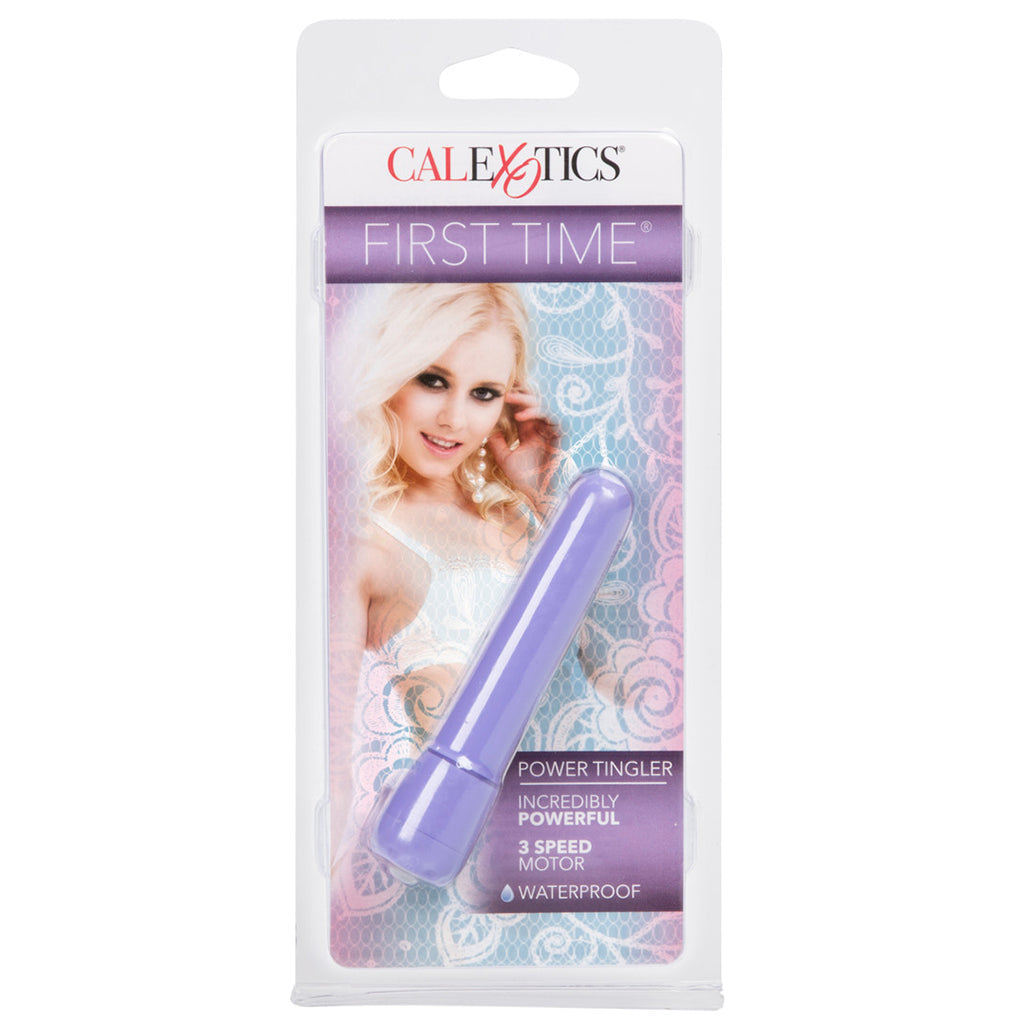 First Time Power Tingler Vibe in Purple Vibrators > Bullet and Egg Vibrators - Tophatter Daily Deals