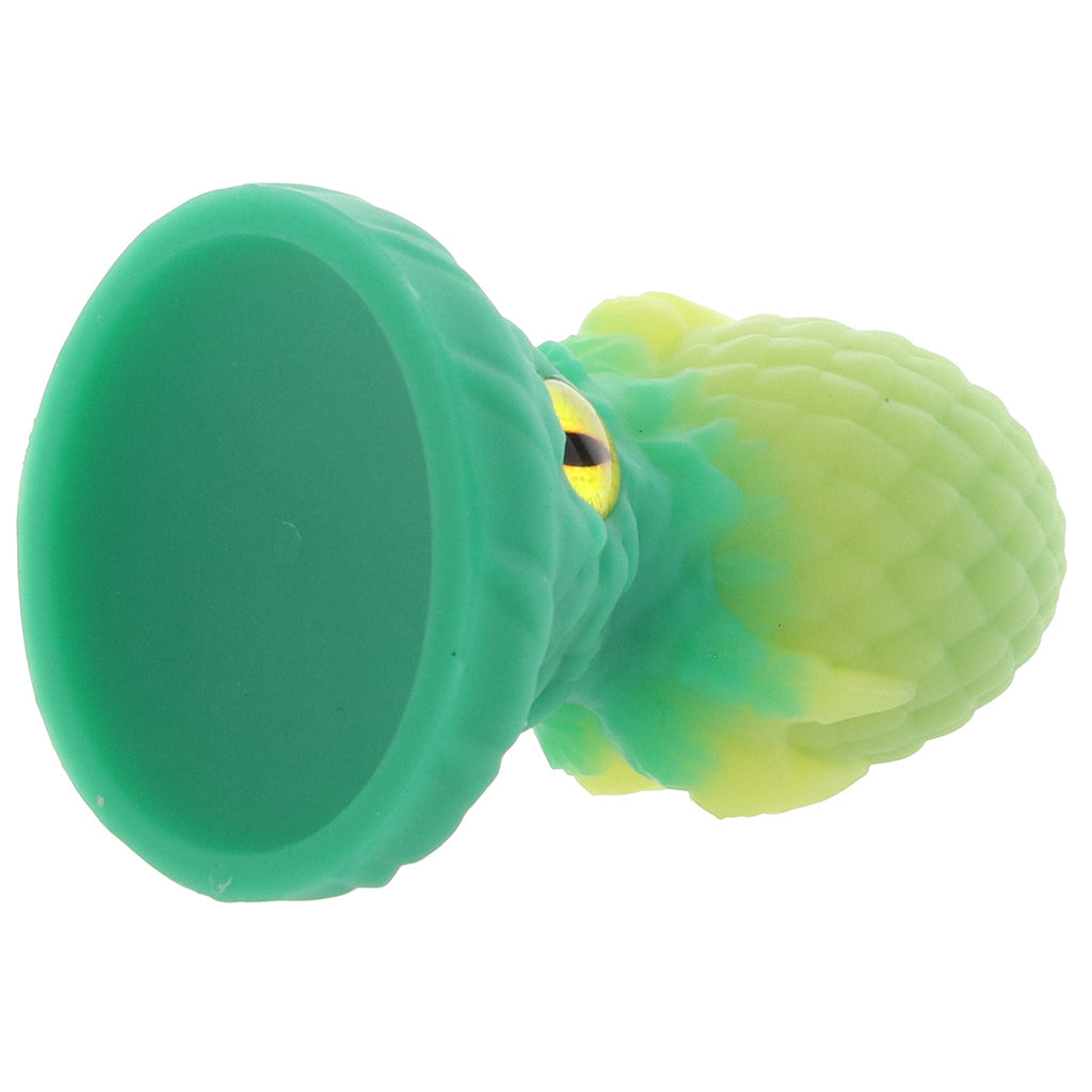 Creature Cocks Eye of the Dragon Silicone Plug in Green - Tophatter's Adult Sex Toys Online Anal Sex Toys > Butt Plugs - Tophatter Daily Deals