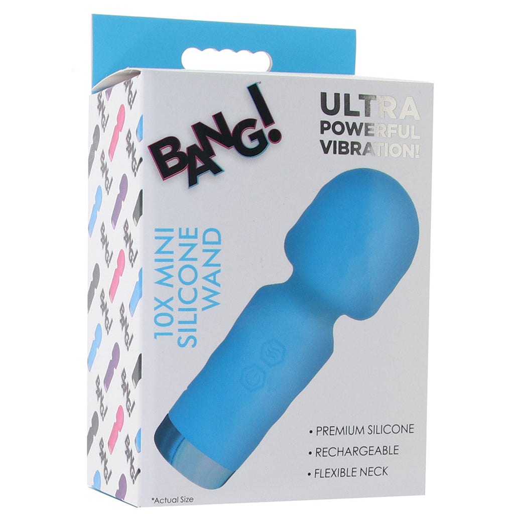Bang! Mini Silicone Wand in Blue Vibrators > Clitoral Stimulators - Tophatter Daily Deals