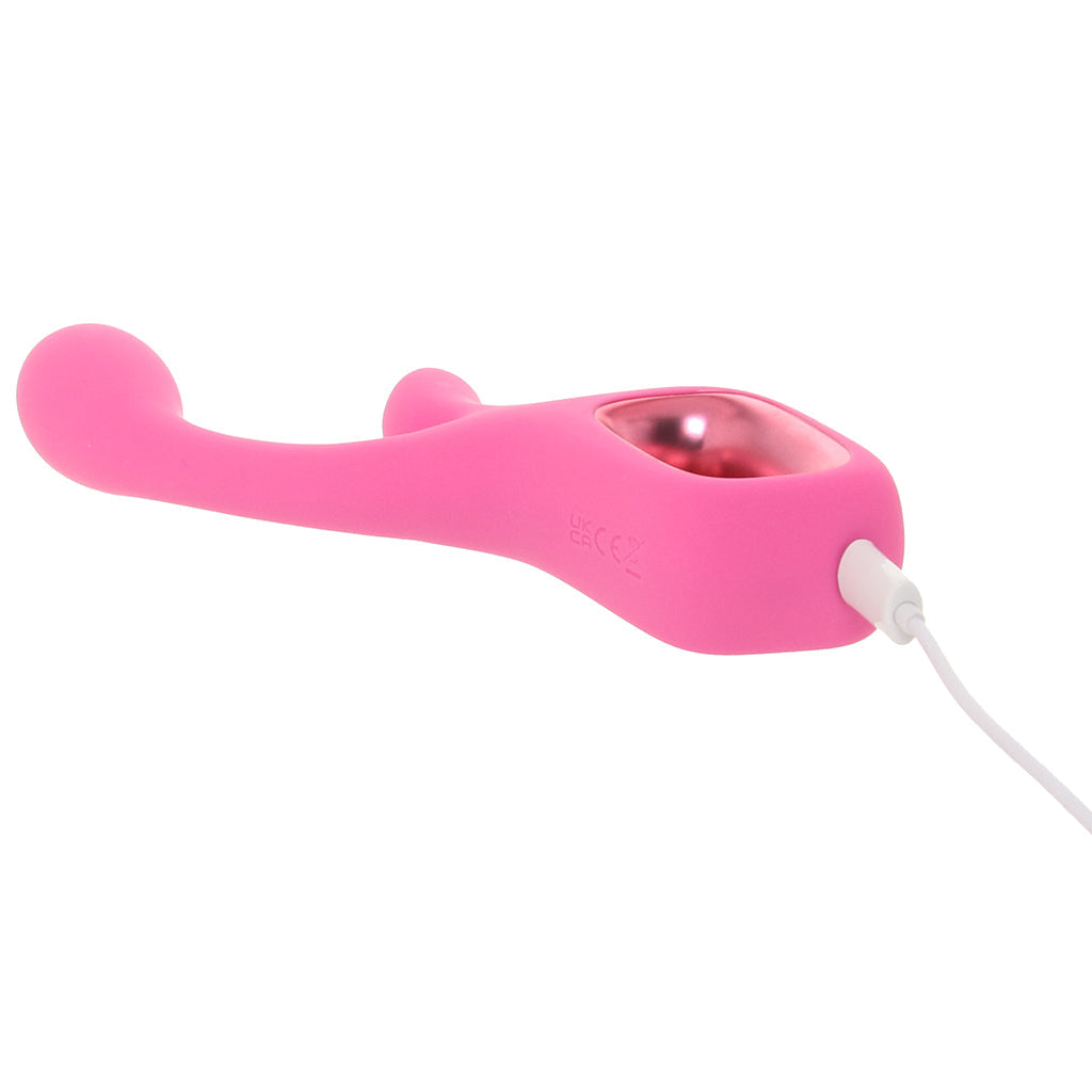 Pretty in Pink Velvet G-Spot Rabbit Vibe Vibrators > Rabbit Vibrators - Tophatter Daily Deals