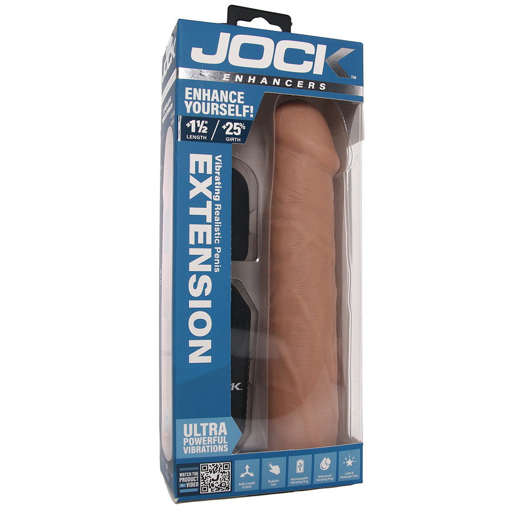 Jock Vibrating Realistic Penis Extender in Tan - Tophatter's Vibrator Deals Online Male Enhancement > Extenders and Sleeves - Tophatter Daily Deals
