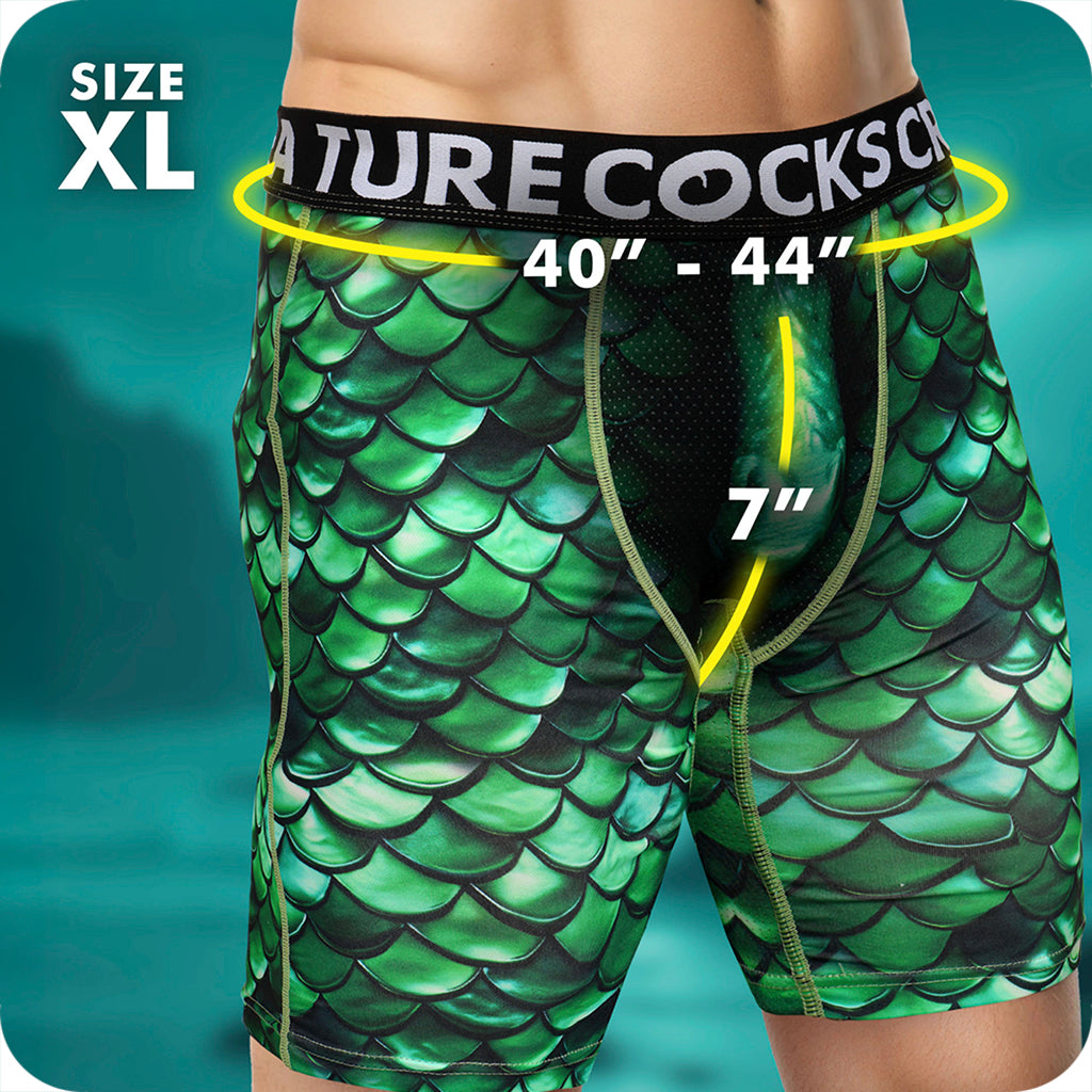 Creature Cocks Cockness Lake Monster Boxer Shorts Novelties 'n Parties > Lingerie - Tophatter Daily Deals