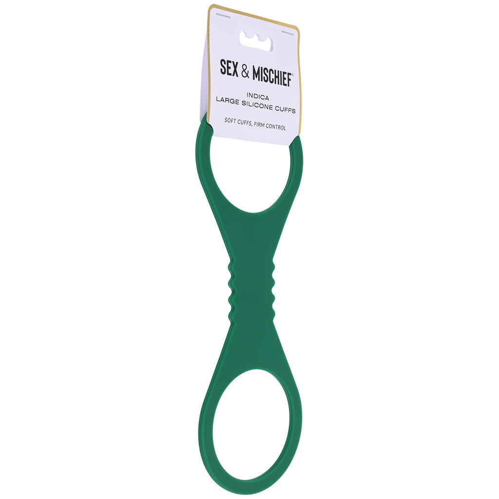 Sex & Mischief Indica Silicone Cuffs in Large Bondage and Fetish > Wrist and Ankle Cuffs - Tophatter Daily Deals