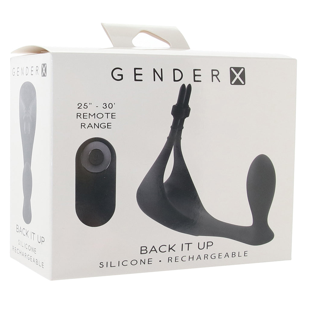 Gender X Back It Up Remote Plug and Ring Vibe Cock Rings - Tophatter Daily Deals