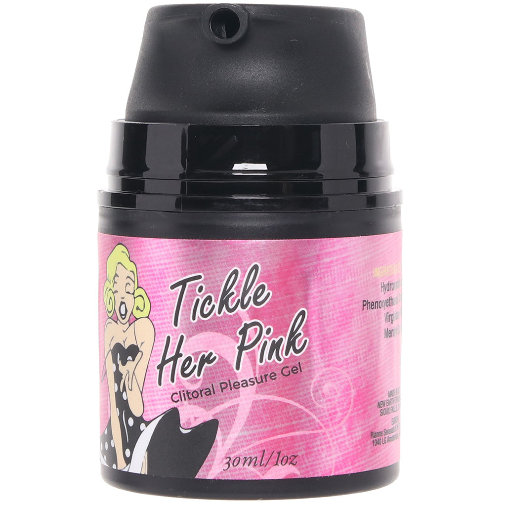 Tickle Her Pink Clitoral Pleasure Gel Pump in 1oz/30ml - Tophatter's Adult Products Lubes and Lotions > Female Enhancement - Tophatter Daily Deals