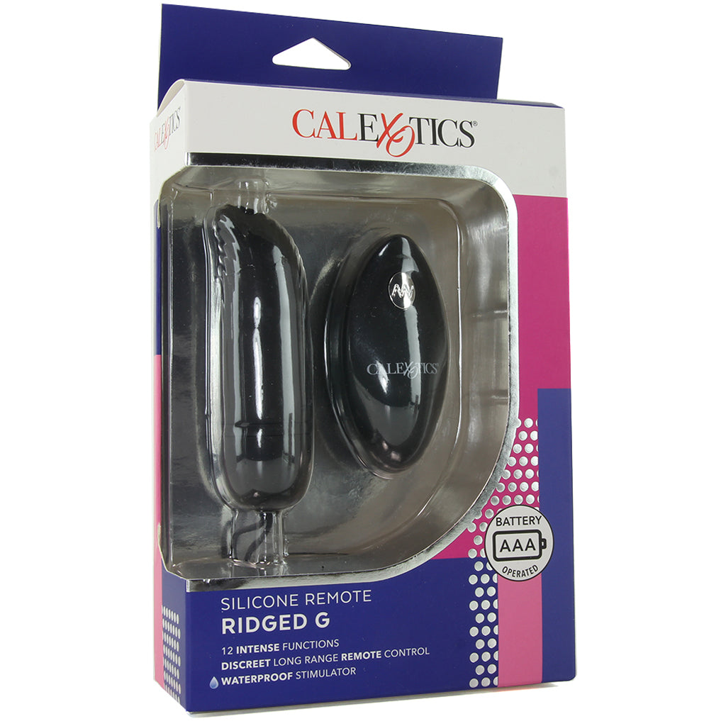 Silicone Remote Ridged G Vibe in Black Vibrators > G-Spot Vibrators - Tophatter Daily Deals