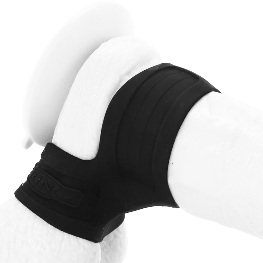 Mr. Big Cock Ring & Ball Stretcher in Black Cock Rings - Tophatter Daily Deals