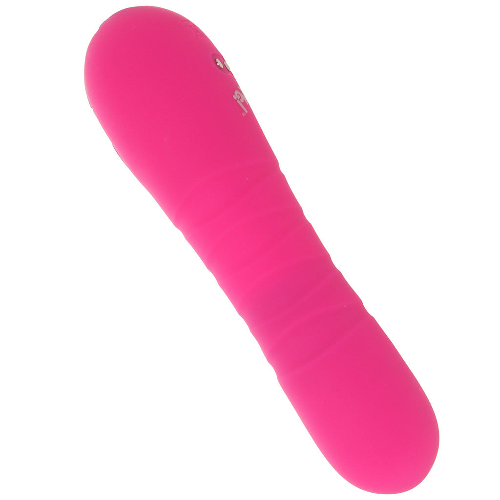 Bang! Thrusting Silicone Vibe in Pink Thrusting Dildos & Vibrators - Tophatter Daily Deals