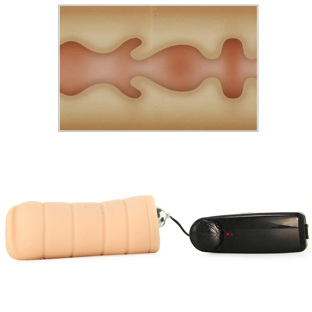 Barely Legal Vibrating Blow Job Stroker in Flesh Male Masturbators > Vibrating - Tophatter Daily Deals