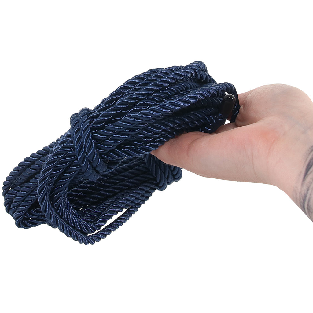 Ouch! 32.8'/10m Bondage Rope in Navy Blue - Tophatter's Adult Sex Toys Online Bondage and Fetish > Restraints - Tophatter Daily Deals