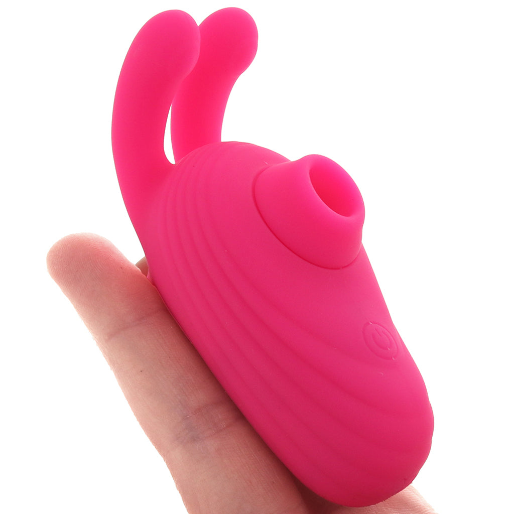 Neon Vibes The Kissing Bunny Vibe - Tophatter's Vibrator Deals Online Vibrators > Clitoral Stimulators - Tophatter Daily Deals