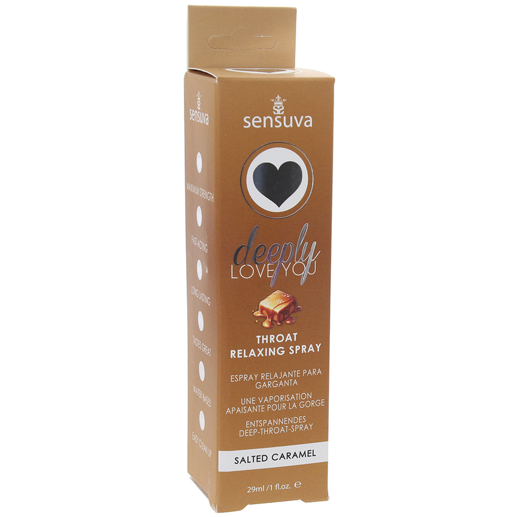 Deeply Love You Throat Relaxing Spray 1oz in Salted Caramel - Tophatter's Adult Products Lubes and Lotions > Female Enhancement - Tophatter Daily Deals