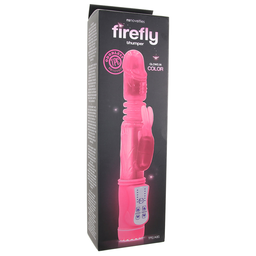 Firefly Thumper Glow in the Dark Rabbit Vibe in Pink - Tophatter's Vibrator Deals Online Vibrators > Rabbit Vibrators - Tophatter Daily Deals