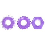 Reversible Cock Ring Set in Purple Cock Rings - Tophatter Daily Deals