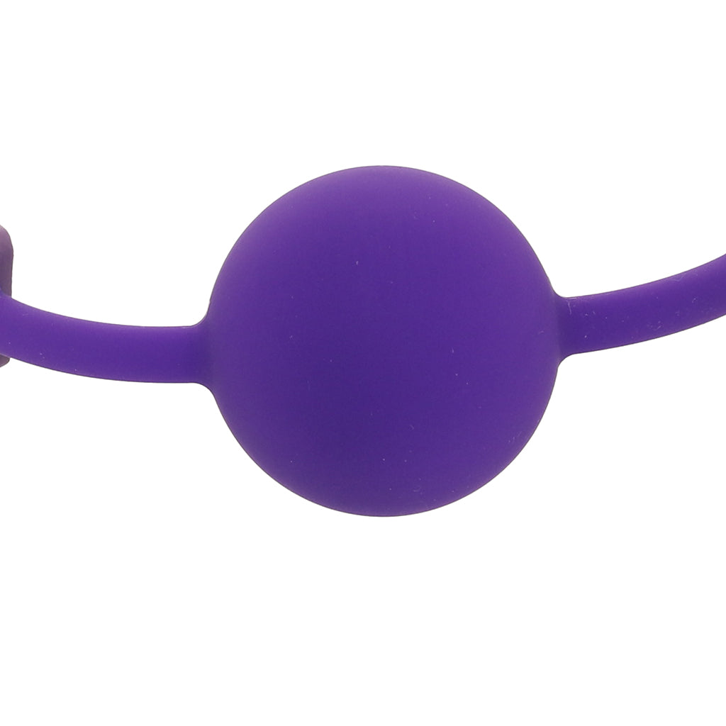 Ouch! Silicone Ball Gag in Purple Bondage and Fetish > Ball Gags & Mouth Restraints - Tophatter Daily Deals