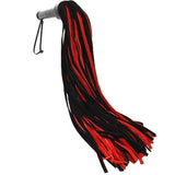 Long Suede Flogger in Black & Red Bondage and Fetish > Leather - Tophatter Daily Deals