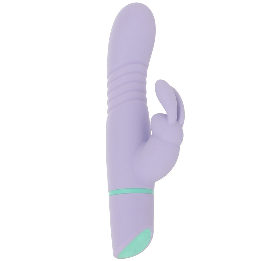 Love Bunny Thrusting Bunny Vibe in Purple Vibrators > Rabbit Vibrators - Tophatter Daily Deals