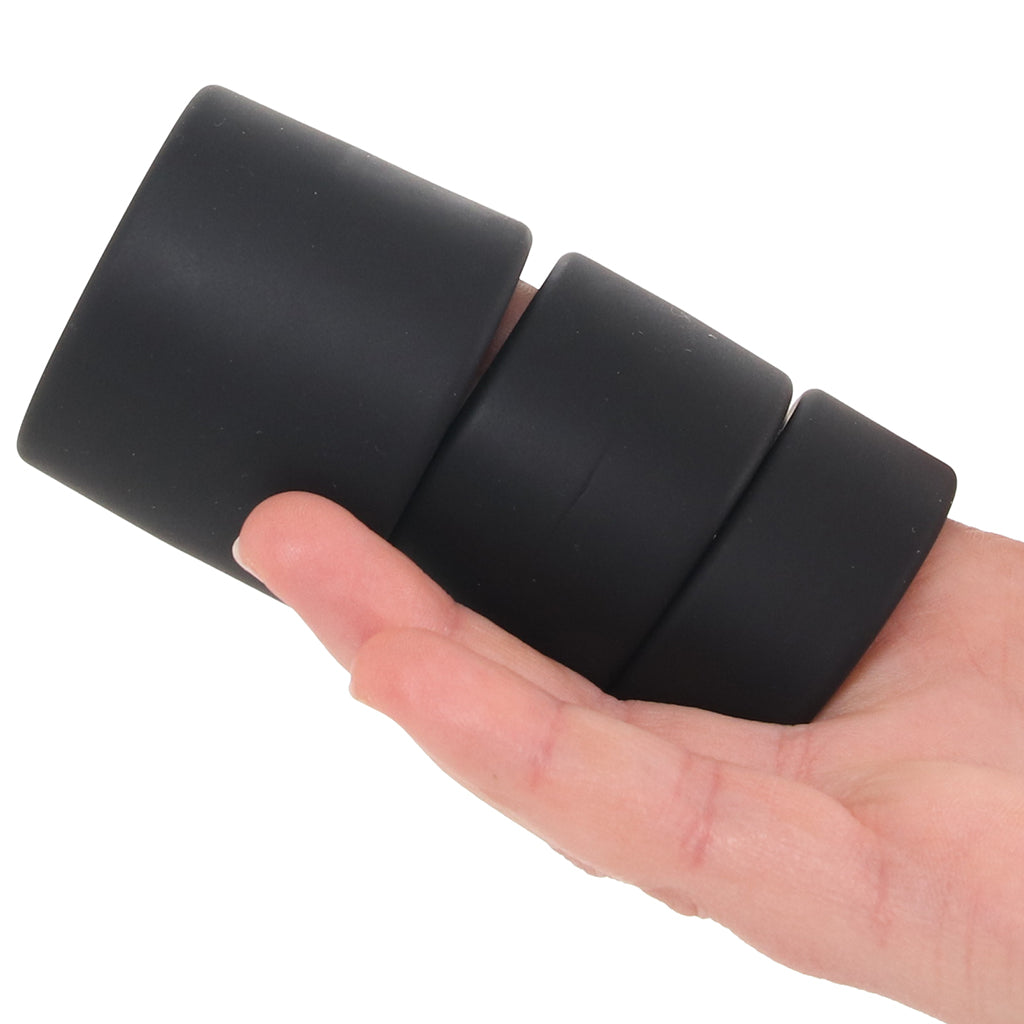 LEVELZ 3 Piece Silicone Ball Strap Set Cock Rings - Tophatter Daily Deals