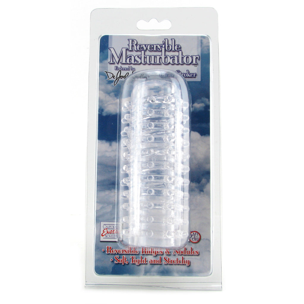 Dr. Joel Kaplan Clear Stroker Reversible Masturbator - Tophatter's Adult Products Male Masturbators > Discreet Masturbators - Tophatter Daily Deals