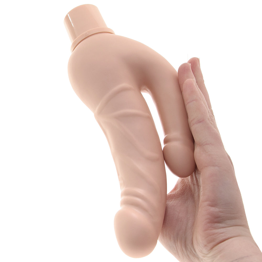 Power Stud Rechargeable Over & Under Vibe in White Dildo Sex Toys > Realistic Dildos - Tophatter Daily Deals