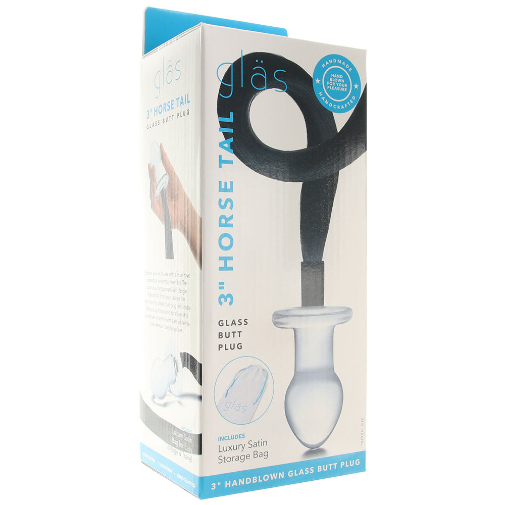 gläs Horse Tail Butt Plug Anal Sex Toys > Butt Plugs - Tophatter Daily Deals